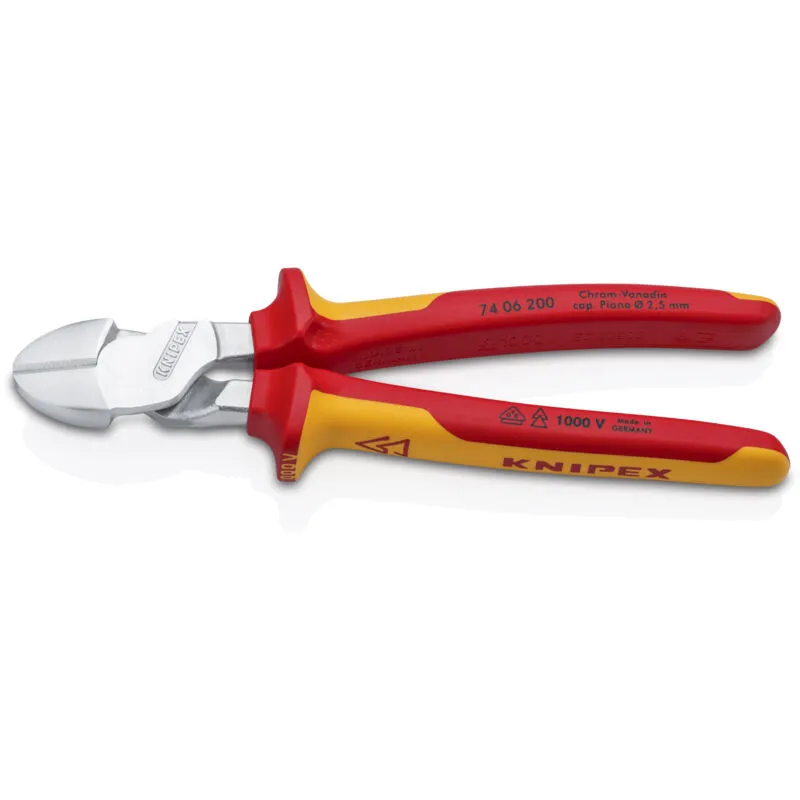 7406200 200mm High Leverage Diagonal Cutter - Knipex