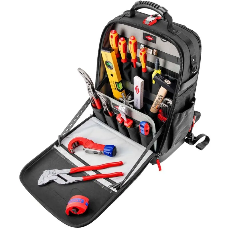 Knipex Modular X18 Tool Backpack with 17 piece Plumbing Tool Kit
