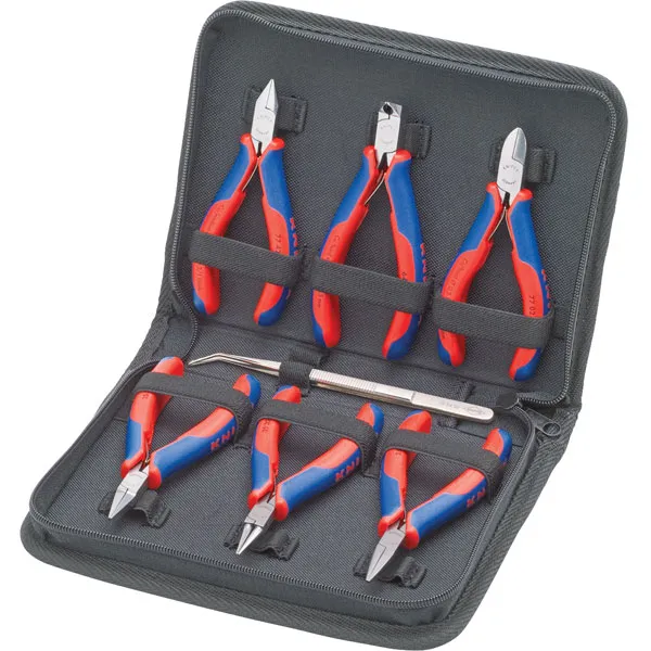 Knipex - 00 20 16 Electronic Plier Set 6 Piece KPX002016