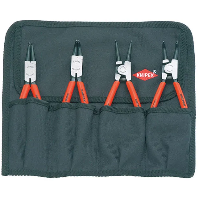 Knipex Circlip Pliers Set In Roll 4 Piece in Red Red
