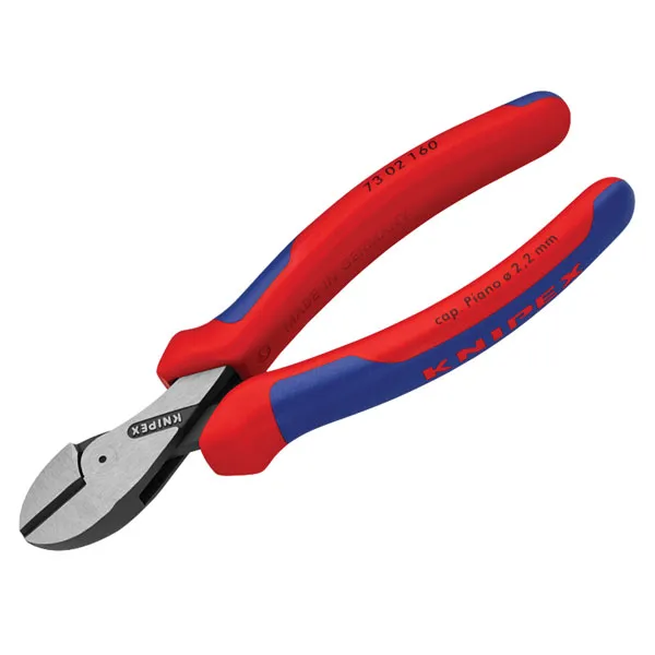 Knipex - 73 02 160 sb X-Cut Compact Diagonal Cutters Multi-Component Grip 160mm (6.1/4in) KPX7302160