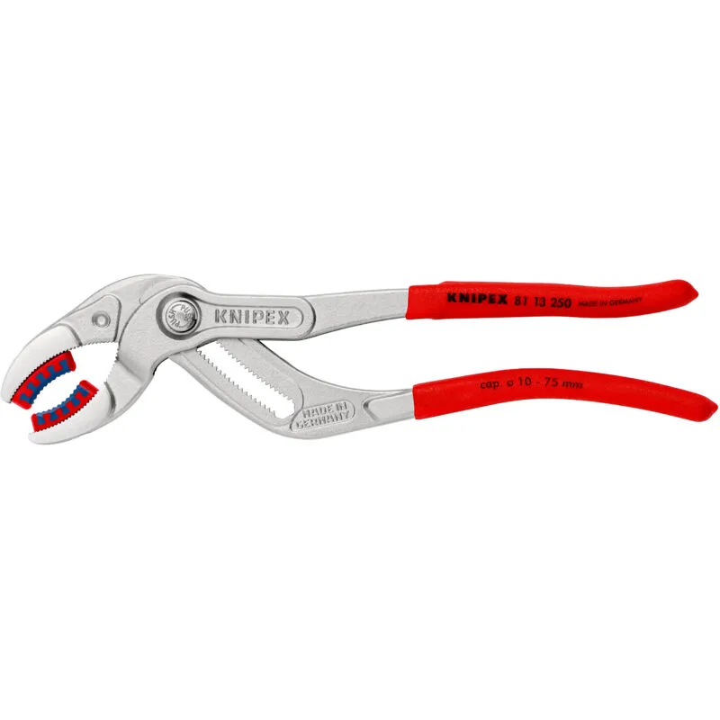 Knipex 81 13 250 SB Plastic Pipe Grip Pliers Plastic Jaws Chrome 2...