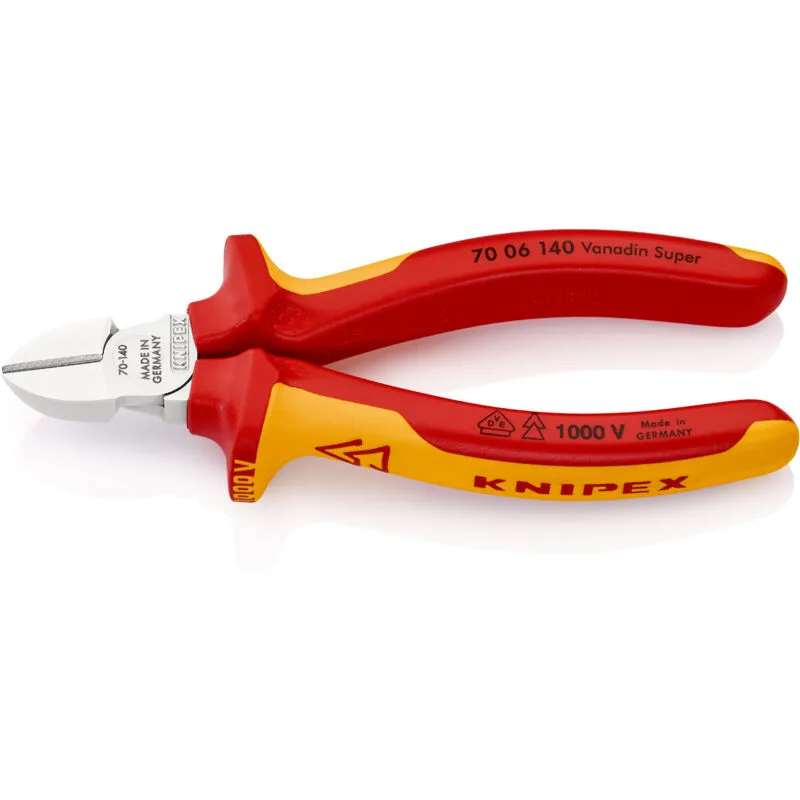 Knipex 70 06 Vde Insulated Diagonal Cutting Pliers 140mm