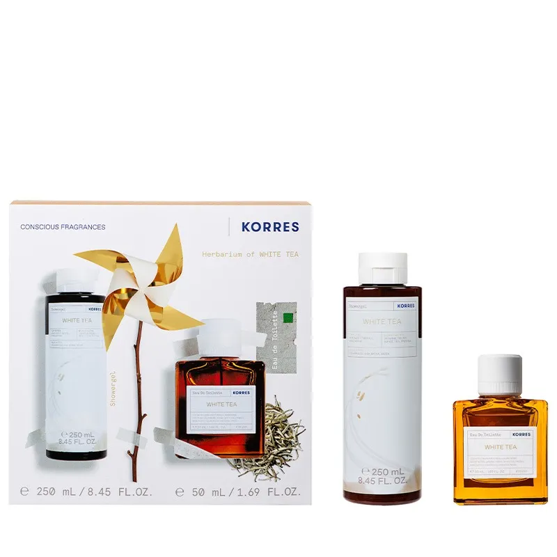 Korres Gift Set White Tea Eau de Toilette 50ml & Showergel 250ml (Wort