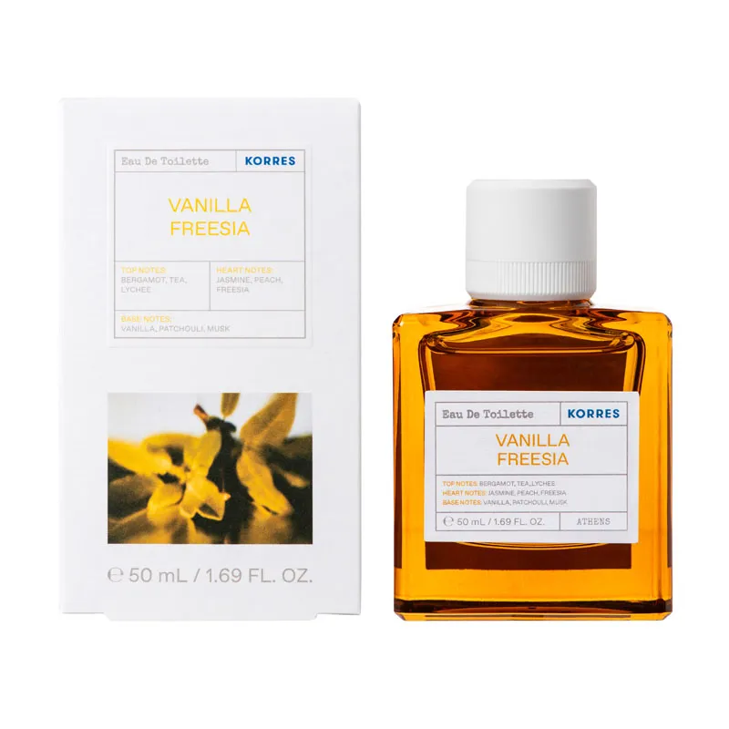 Korres Vanilla Freesia White Tea Eau De Toilette 50ml