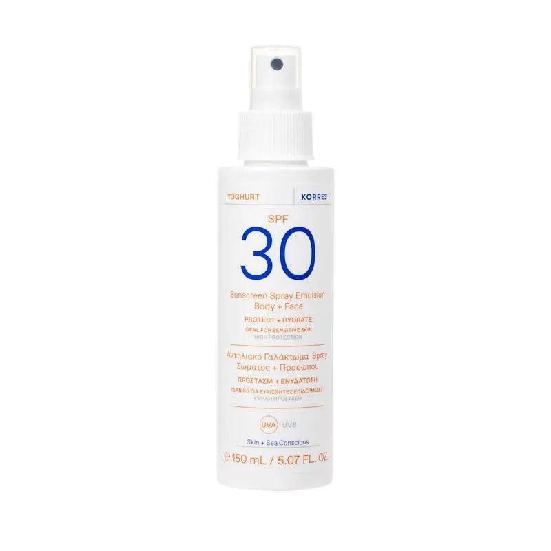 Korres Yoghurt Body Sunscreen Spray SPF30 150ml