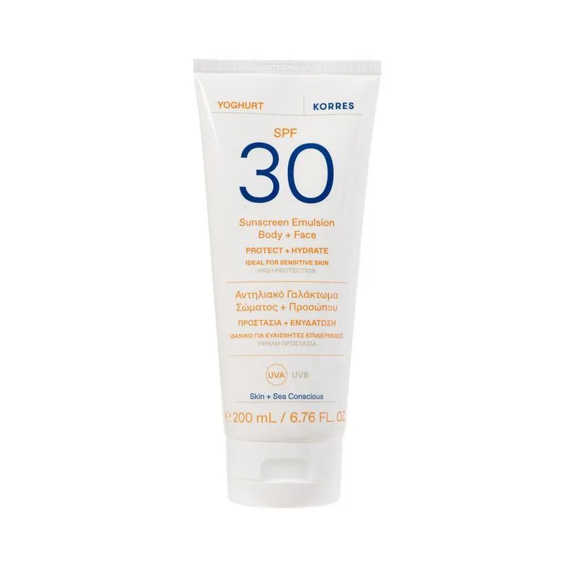 Korres Yoghurt Face & Body Sunscreen SPF30 200ml