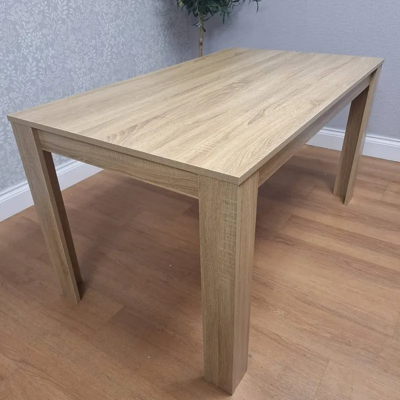 Kosy Koala Unisex Kitchen Dining Table, Rectangle Wooden Dining Table in Natural Natural One Size female