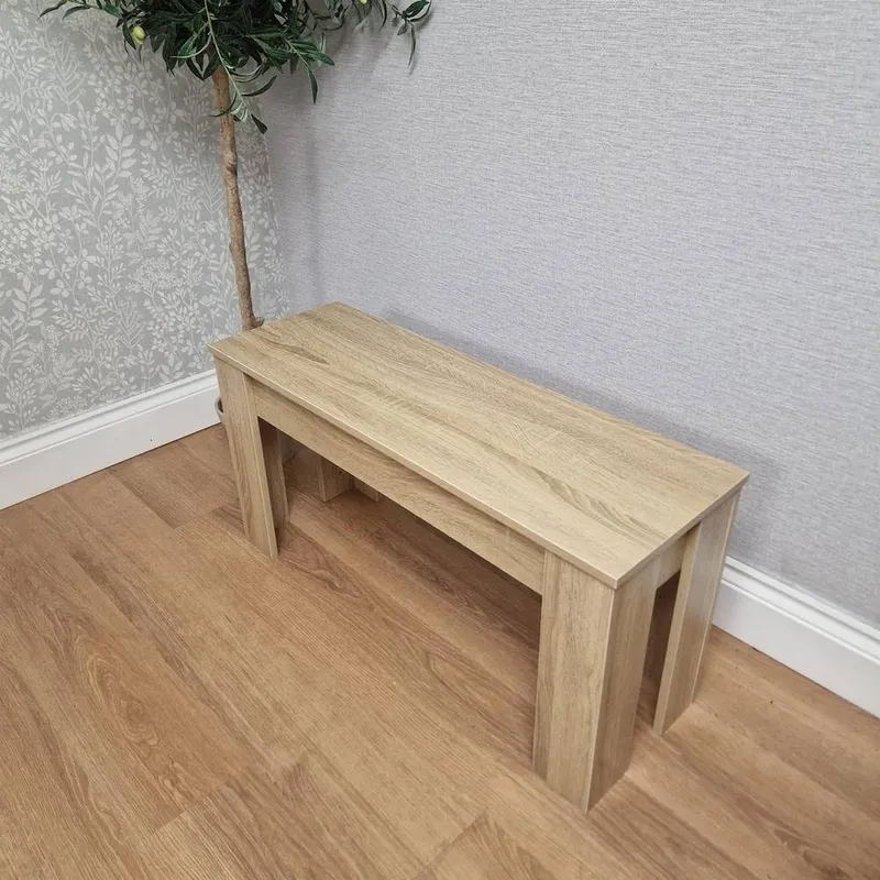 Kosy Koala Wooden Oak Effect Bench in Beige - Beige