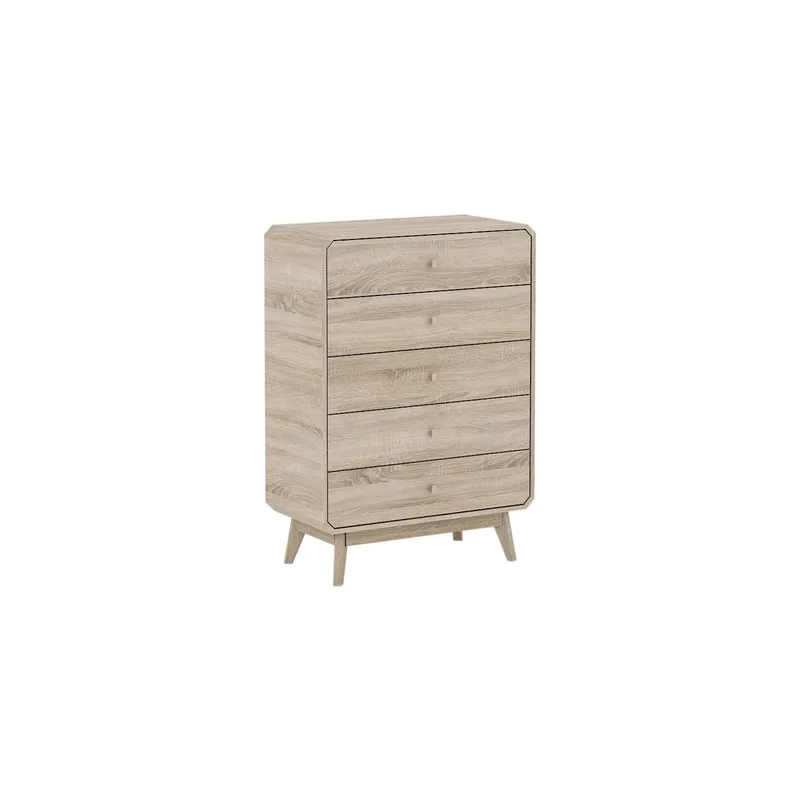 Kudl Home BR15 Chest of Drawers in Light Oak Light Oak