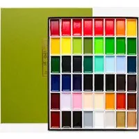 Kuretake : Gansai Tambi Japanese Watercolour : Large Pan : Set of 48