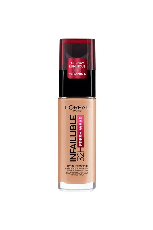 L'Oréal Paris Infaillible 32H Fresh Wear Foundation in Honey Size: 30ml Honey 30ml