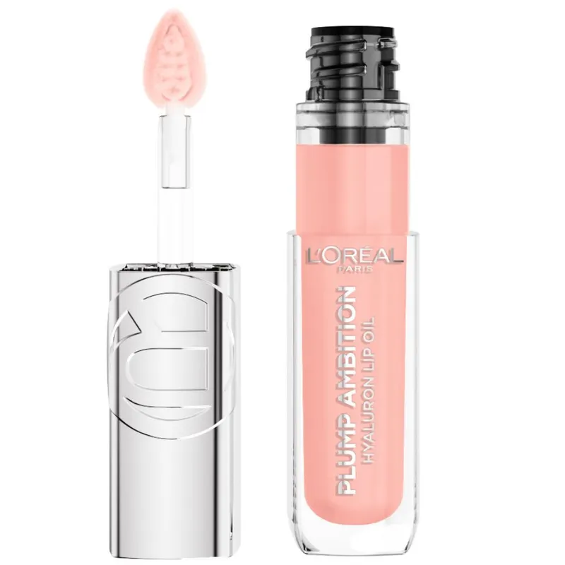 L'Oréal Paris Paradise Plump Ambition Hyaluron Lip Oil Shine Finish 5mL Milky Nu 201