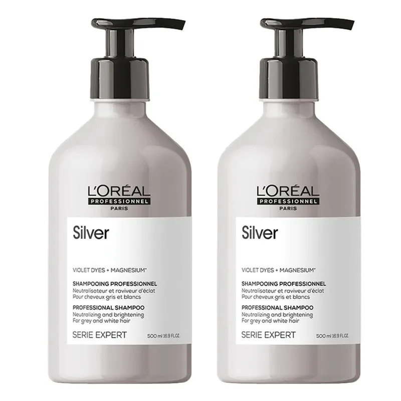 L'Oreal Professionnel Serie Expert Silver Shampoo 500ml Double