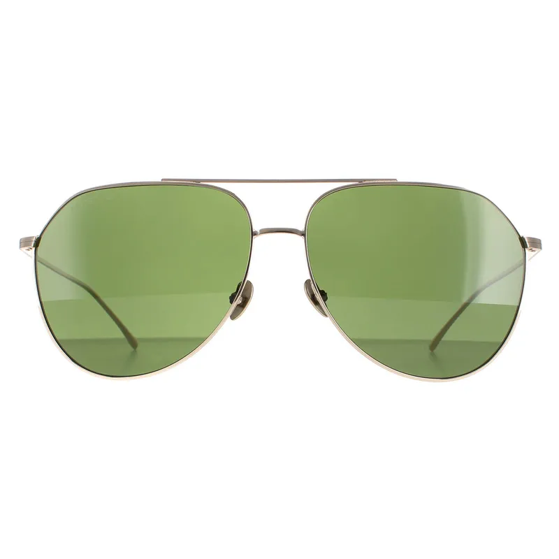 Lacoste Aviator Shiny Gold Green L209S Gold
