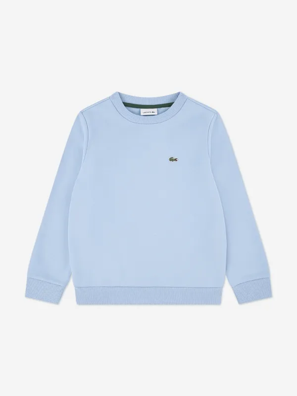 Lacoste Boys Logo Sweathirt in Blue