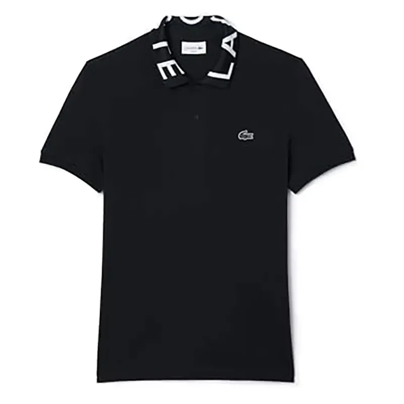 Lacoste Regular Fit Cotton Blend Polo Shirt - Black