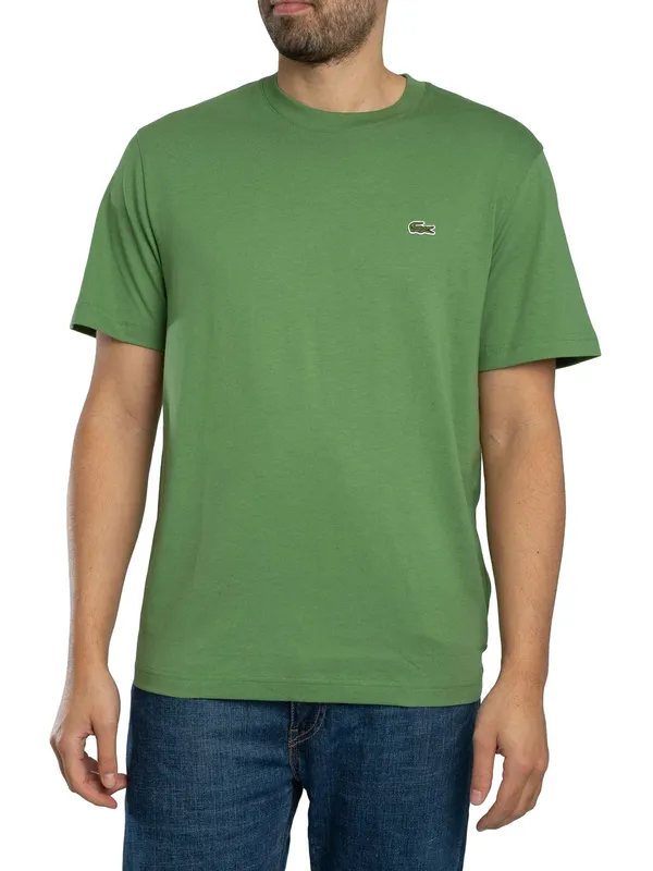 Lacoste Cotton Logo T-Shirt - Lime Green