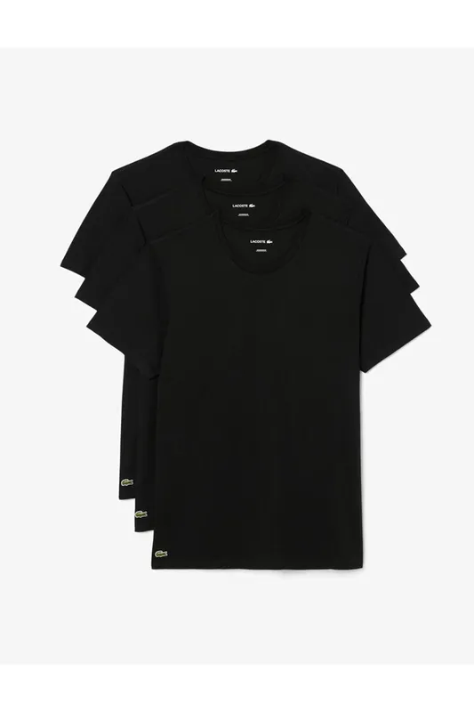 Lacoste Men's 3 Pack T-Shirts Black Size: Small Black S