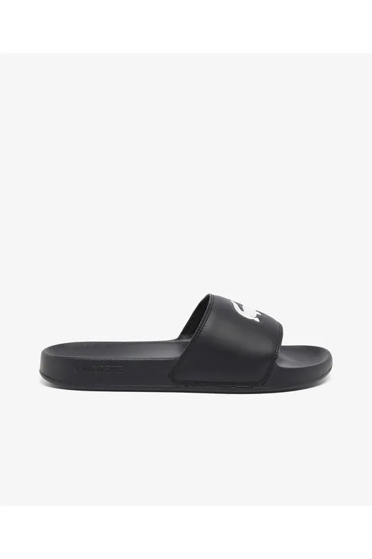 Lacoste Men's Serve Slides Black Size: 8 Black 8