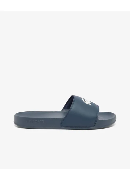 Lacoste Men's Serve Slides Navy Size: 8 Navy 8