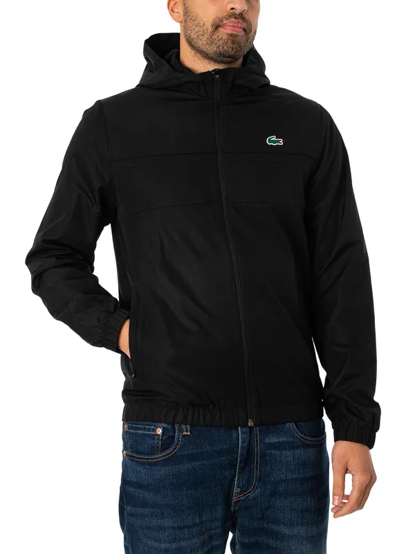 Lacoste Men Track Tops - Black - Size L - Black