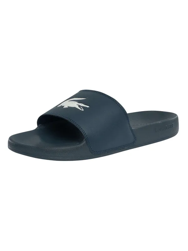 Lacoste Serve 125 1 Cma Sliders - Navy/White