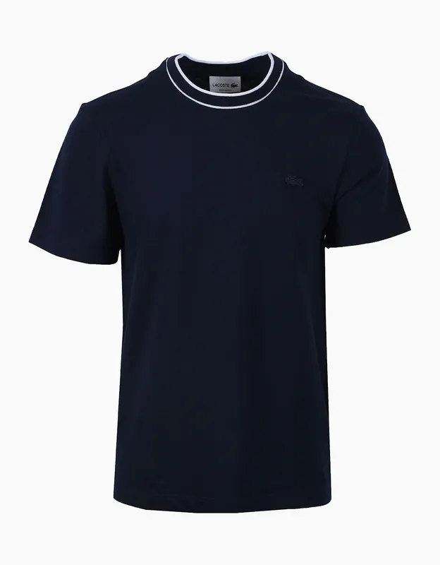 Men's Lacoste T-Shirt Navy Blue - Size: 40