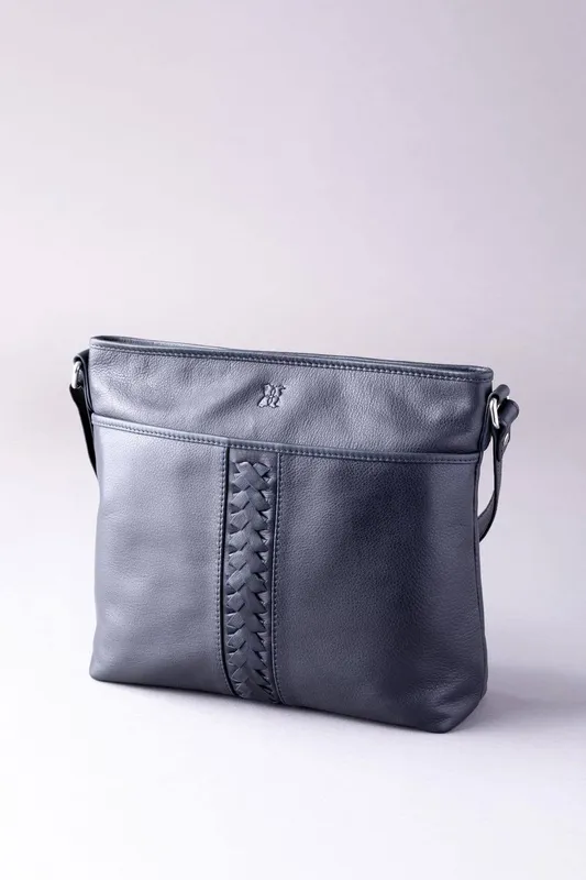 Lakeland Leather Women's Farlam Womens Messenger Bag - Navy - Size: One size