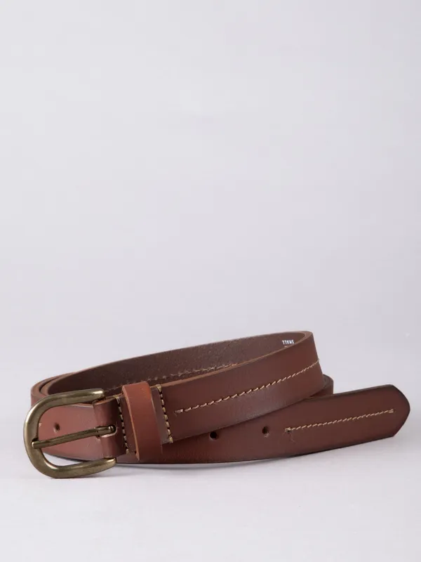 Lakeland Leather Women's 'Kendal' Leather Belt in Tan Size: Large - Tan