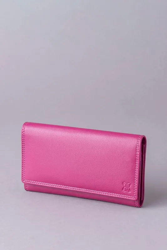 Lakeland Leather Women's Large Leather Purse in Dark Pink Dark Pink