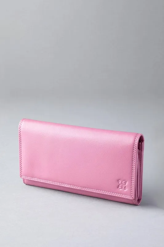 Lakeland Leather Women's Large Leather Purse in Mauve Mauve female