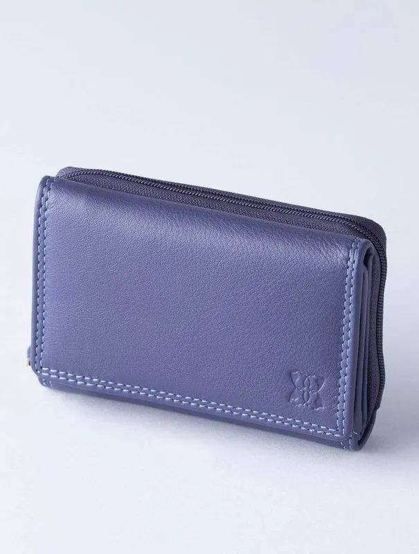 Lakeland Leather Women's Small Leather Purse in Purple - Purple