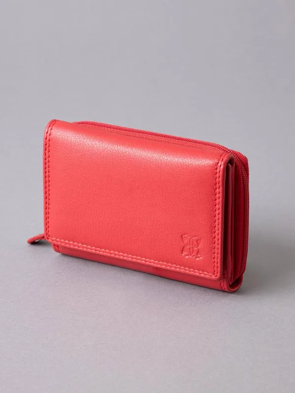 Lakeland Leather Women's Small Leather Purse in Red Red female