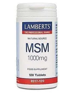 Msm 1000mg, 120 tabs - Lamberts