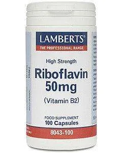 Riboflavin 50mg, 100 Caps - Lamberts