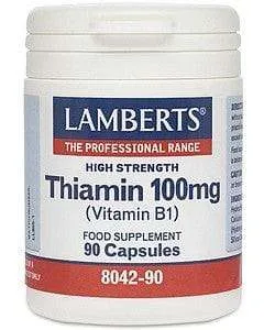 Thiamin 100mg, 90 Caps - Lamberts