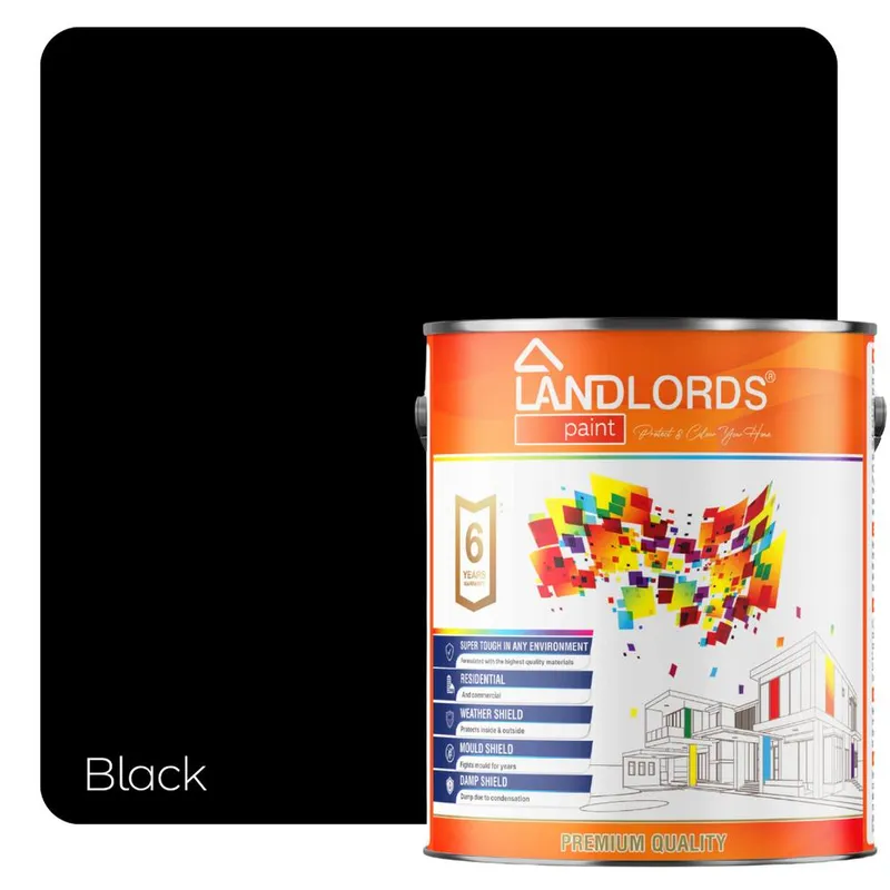 Landlords Paint Matt Paint - 20L in Black Black 20L