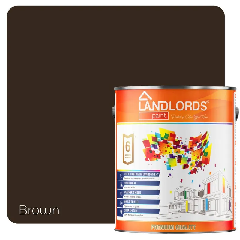 Landlords Paint Matt Paint - 20L in Brown Brown 20L