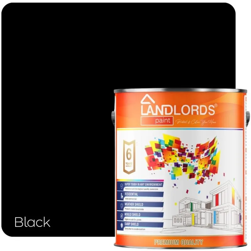 Landlords Paint Barn Paint - 5L in Black Black 5L