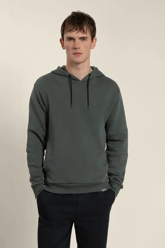Larsson & Co Mens Panelled Hoodie