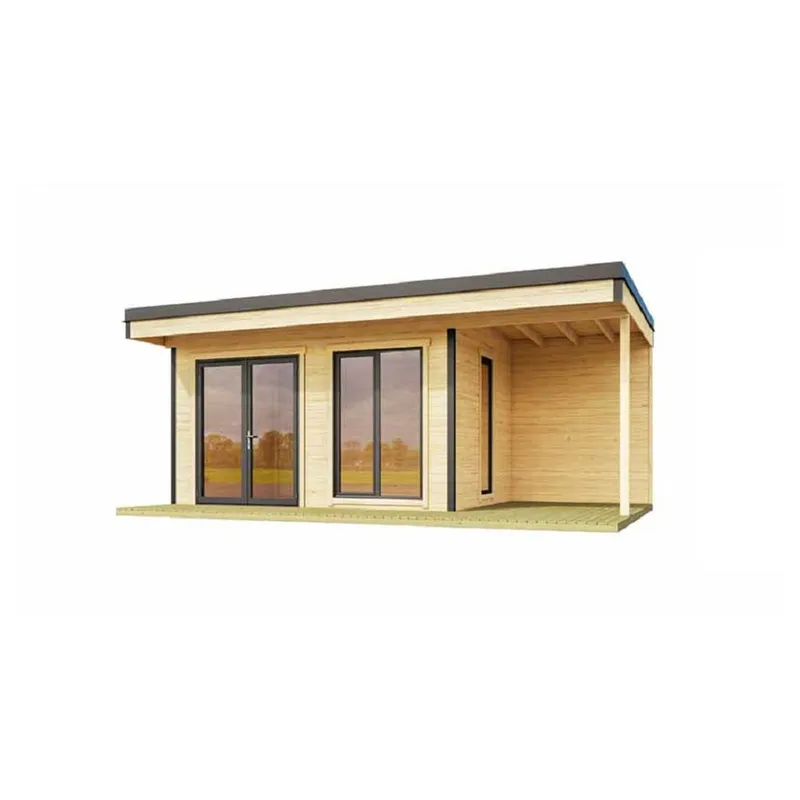 Lasita Maja Ltd Domeo 7 Al. pack-Log Cabin - L605xW390xH250.8 cm in Light Tan Light Tan