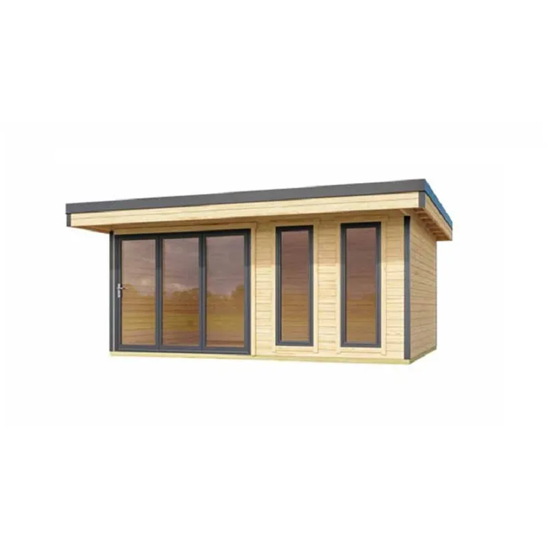Lasita Maja Ltd Domeo 8 Al. pack-Log Cabin - L560xW489.2xH239.4 cm in Brown Brown