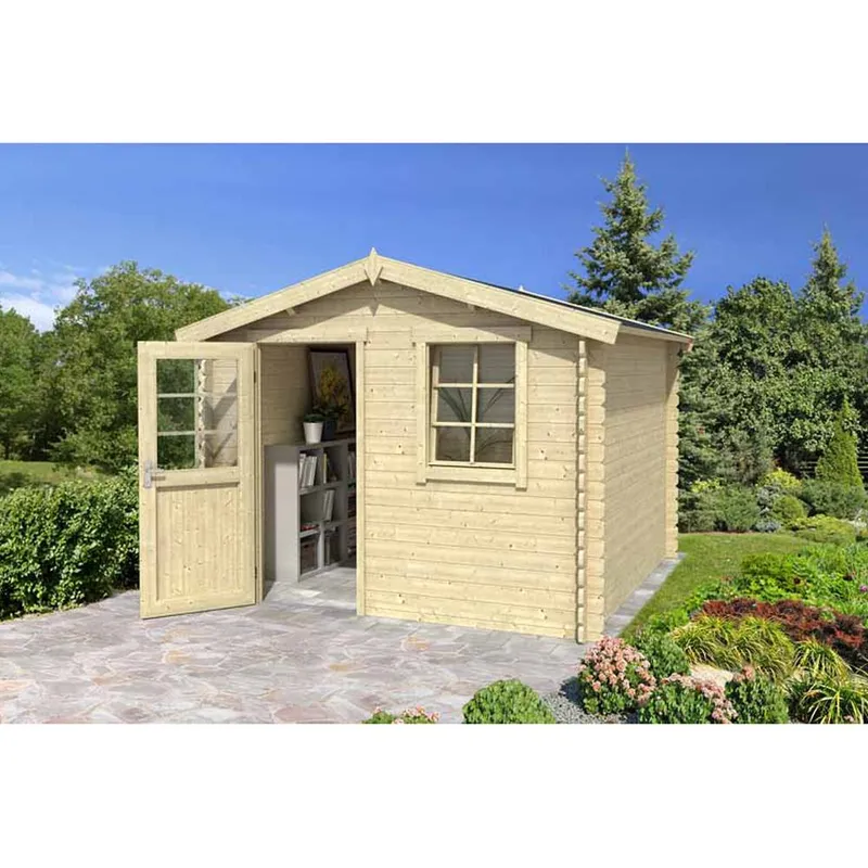 Lasita Maja Ltd Nina 175-Log Cabin, Garden Room, Home Office - L307.2xW195xH233.7 cm in Brown Brown