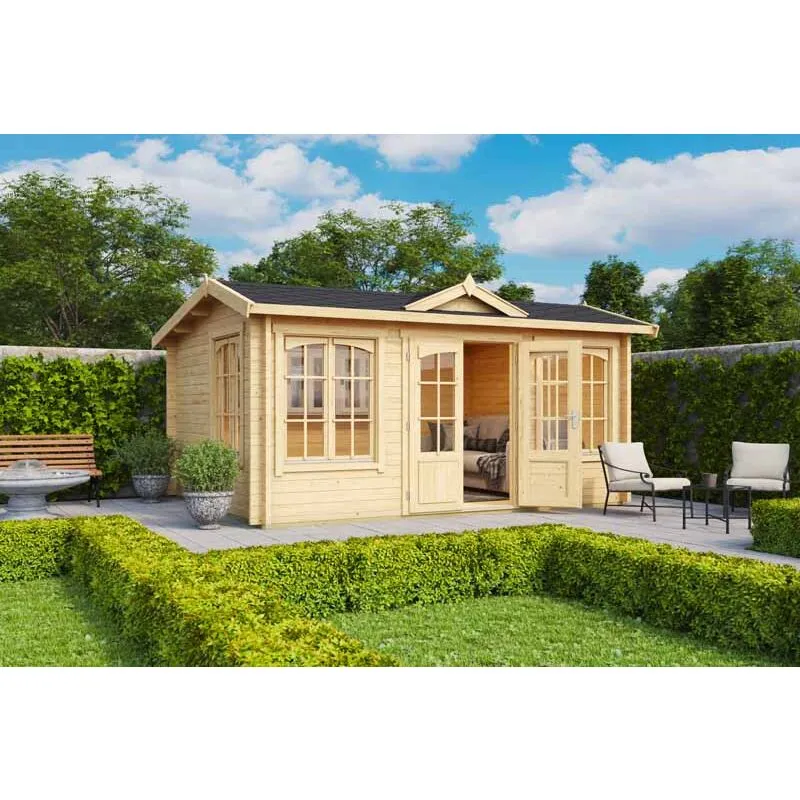 Lasita Maja Lasita Windsor Premium Log Cabin With Double Glazing (44mm)