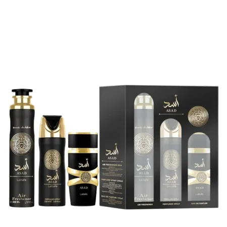 Lattafa Asad 3-Piece Eau de Parfum Gift Set