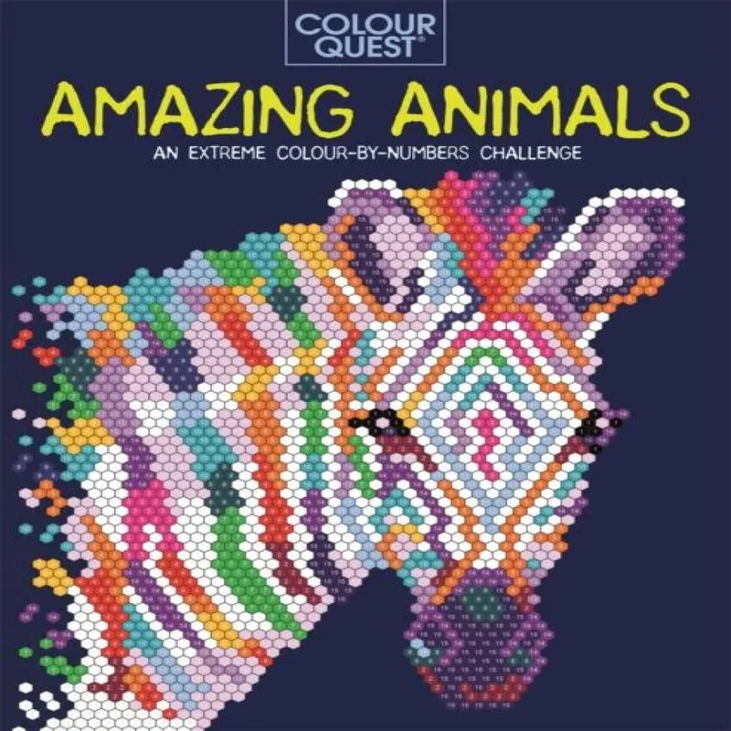 Michael O'Mara Books Ltd Colour Quest®: Amazing Animals : An Extreme Colour By Numbers Challenge