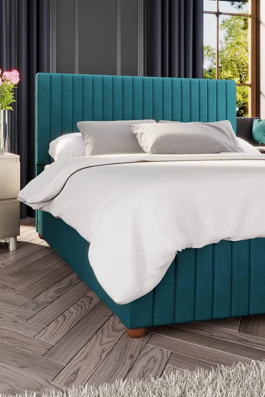 Laurence Llewelyn-Bowen Upholstered Ottoman Bed Emerald Single (3')