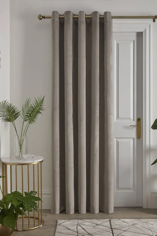 Laurence Llewelyn-Bowen Montrose 66x84 Eyelet Door Curtain Linen