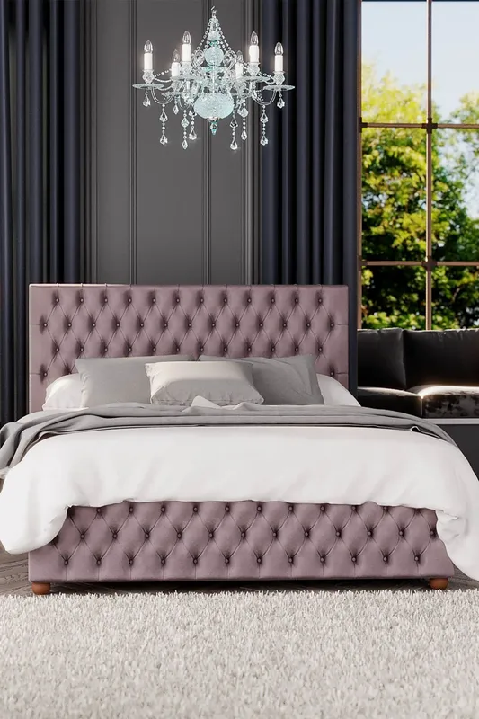 Laurence Llewelyn-Bowen Upholstered Ottoman Bed Blush Single (3')